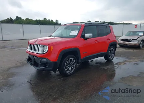 2016 Jeep Renegade Limited z USA, uszkodzony, nr VIN ZACCJBDT4GPD80961
